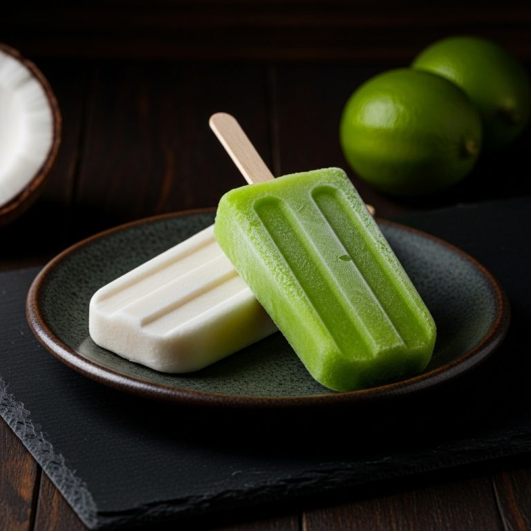 Paletas de Coco y Limón, Un Momento Tropical en la Playa